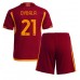 Cheap AS Roma Paulo Dybala #21 Home Football Kit Children 2023-24 Short Sleeve (+ pants)